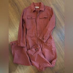 Madewell Rust Utility Coveralls Jumpsuit